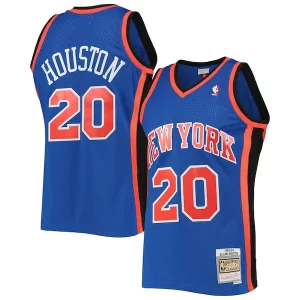Allan Houston New York Admirable Knicks Hardwood Classics Swingman Jersey Blue