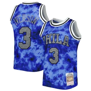 Allen Iverson Philadelphia 76ers 1996/97 Galaxy Swingman Jersey Superbe Royal