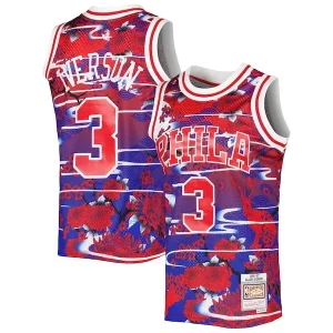 Allen Iverson Philadelphia 76ers 1996/97 Hardwood Classics Lunar New Commémoratif Year Swingman Jersey Red