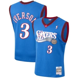Allen Iverson Philadelphia 76ers 1999/2000 Hardwood Gracieux Classics Swingman Jersey Royal