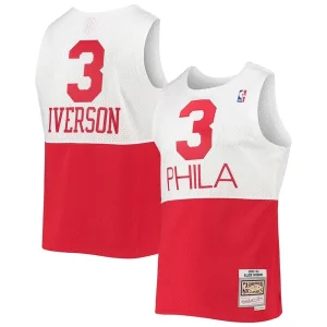 Allen Iverson Philadelphia 76ers 2003/2004 Hardwood Classics Premium Swingman Jersey White/Red