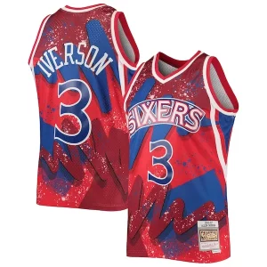 Allen Iverson Philadelphia 76ers Hardwood Classics 1996/97 Hyper Hoops Élégant Swingman Jersey Red