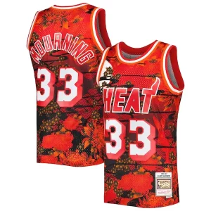Alonzo Mourning Miami Heat 1996/97 Hardwood Classics Lunar New Vibrant Year Swingman Jersey Red