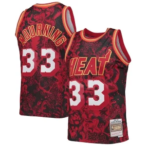 Alonzo Mourning Miami Heat Hardwood Classics 1996/97 Lunar New Year Swingman Admirable Jersey Red