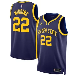 Andrew Wiggins Notable Golden State Warriors Jordan Brand Unisex Swingman Jersey Statement Edition Navy