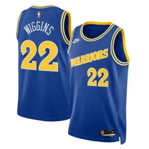 Andrew Wiggins Golden State Warriors Nike Swingman Jersey Classic Superbe Edition Blue
