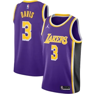 Anthony Davis Los Angeles Lakers Dashing Jordan Brand 2020/21 Swingman Jersey Statement Edition Purple