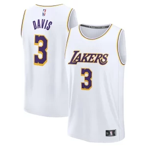 Anthony Davis Los Angeles Lakers Youth Dashing Fast Break Replica Player Jersey Association Edition White