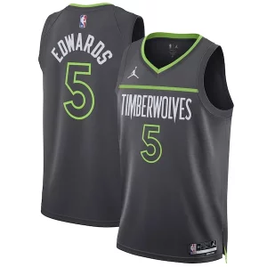 Anthony Edwards Minnesota Exceptionnel Timberwolves Jordan Brand Unisex Swingman Jersey Statement Edition Charcoal