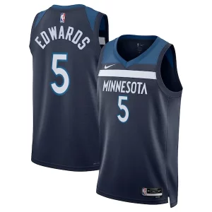 Anthony Edwards Minnesota Timberwolves Nike Unisex Swingman Replica Jersey Icon Edition Superbe Navy
