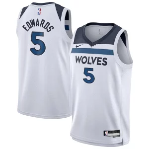 Anthony Edwards Minnesota Timberwolves Nike Charming Youth Swingman Jersey Association Edition White