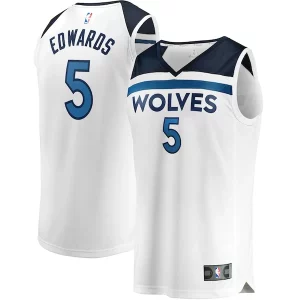 Anthony Edwards Minnesota Timberwolves Youth Fast Break Replica Player Jersey Commémoratif Association Edition White