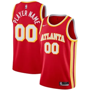 Atlanta Hawks Nike 2020/21 Swingman Custom Jersey Icon Éclatant Edition Red