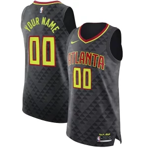 Atlanta Hawks Nike Authentic Custom Haut de gamme Jersey Black Icon Edition