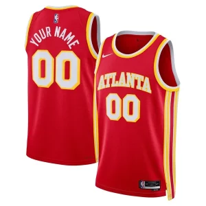 Atlanta Hawks Nike Unisex Swingman Custom Jersey Red Icon Prime Edition