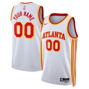 Atlanta Hawks Nike Unisex Swingman Custom Unique Jersey White Association Edition
