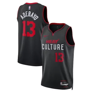 Bam Adebayo Miami Heat Nike Authentique Unisex 2023/24 Swingman Jersey Black City Edition