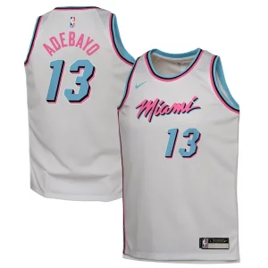 Bam Adebayo Miami Heat Nike Authentique Youth 2024/25 Swingman Player Jersey City Edition White