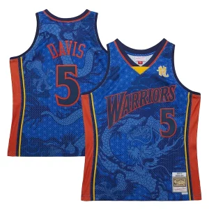Baron Davis Distingué Golden State Warriors 2006/07 Hardwood Classics Asian Heritage 6.0 Swingman Throwback Player Jersey Royal