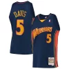 Baron Davis Golden State Warriors 2006/07 Haut de gamme Hardwood Classics Swingman Jersey Navy