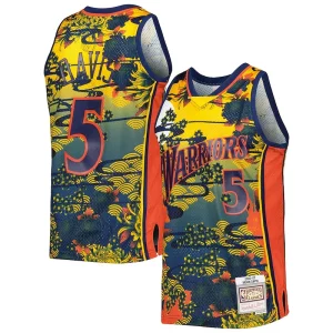 Baron Unique Davis Golden State Warriors Hardwood Classics Lunar New Year Swingman Jersey Blue
