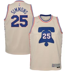 Ben Simmons Philadelphia 76ers Nike Youth Incontournable 2020/21 Swingman Player Jersey Cream Earned Edition