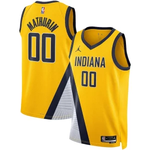 Bennedict Mathurin Indiana Admirable Pacers Jordan Brand Unisex Swingman Jersey Statement Edition Gold