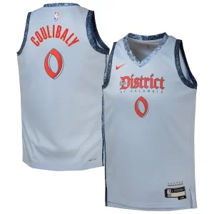Bilal Coulibaly Washington Notable Wizards Nike Youth 2024/25 Swingman Player Jersey City Edition Light Blue
