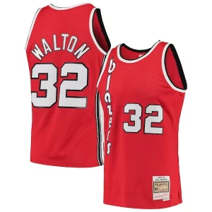 Bill Walton Portland Trail Blazers 1976/77 Hardwood Classics Swingman Confortable Jersey Red