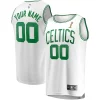 Boston Celtics 2024 NBA Finals Sophistiqué Champions Custom Fast Break Jersey White Association Edition