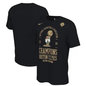 Boston Celtics Nike 18 Time Admirable NBA Finals Champions Locker Room T Shirt Black
