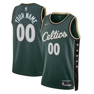 Boston Celtics Nike Unisex 2022/23 Swingman Custom Jersey City Edition Kelly Green Uniques