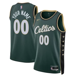 Boston Celtics Incontournable Nike Unisex 2022/23 Swingman Custom Jersey City Edition Kelly Green