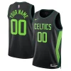 Boston Authentique Celtics Nike Unisex 2024/25 Custom Swingman Jersey City Edition Black