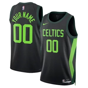 Boston Authentique Celtics Nike Unisex 2024/25 Custom Swingman Jersey City Edition Black