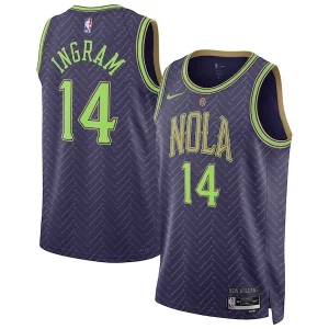Brandon Ingram New Orleans Pelicans Nike Unisex 2024/25 Swingman Confortable Player Jersey City Edition Purple