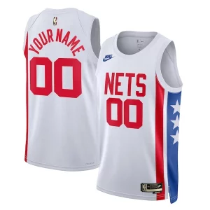 Brooklyn Nets Nike Unisex 2022/23 Custom Swingman Jersey Classic Edition White Superbe