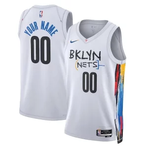 Brooklyn Nets Nike Unisex 2022/23 Exquisite Swingman Custom Jersey City Edition White