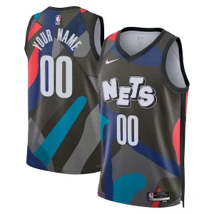 Brooklyn Nets Superbe Nike Unisex 2023/24 Custom Swingman Jersey Black City Edition