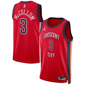 CJ McCollum New Splendide Orleans Pelicans Jordan Brand Unisex Swingman Jersey Statement Edition Red