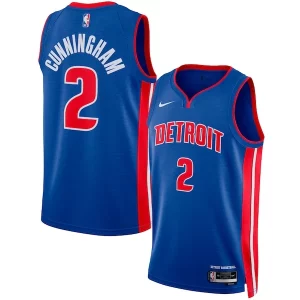 Cade Cunningham Detroit Pistons Nike Unisex Swingman Jersey Icon Magnifique Edition Blue/White