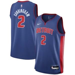 Cade Cunningham Detroit Pistons Nike Youth Swingman Jersey Icon Edition Commémoratif Blue