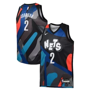 Cameron Johnson Brooklyn Nets Nike Exquisite Youth Swingman Replica Jersey City Edition Black