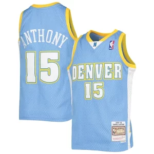 Carmelo Anthony Denver Nuggets Youth Captivant 2003 04 Hardwood Classics Swingman Jersey Powder Blue