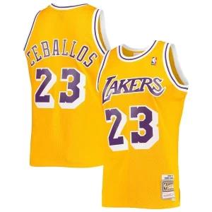 Cedric Ceballos Los Angeles Lakers 1994/95 Charming Hardwood Classics Swingman Jersey Gold