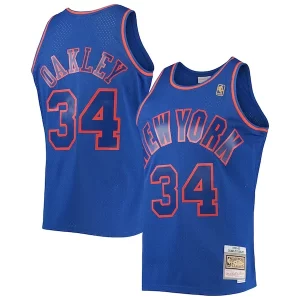 Charles Oakley New York Knicks 1996/97 Hardwood Classics Swingman Jersey Vibrant Blue