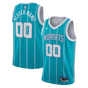 Charlotte Hornets Jordan Brand 2020/21 Swingman Custom Unique Jersey Icon Edition Teal