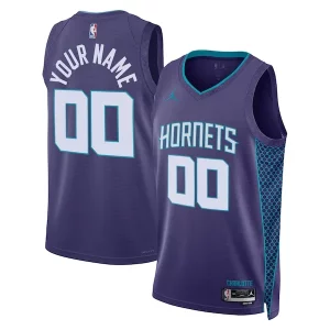 Charlotte Hornets Jordan Brand Unisex 2022/23 Swingman Custom Incontournable Jersey Statement Edition Teal