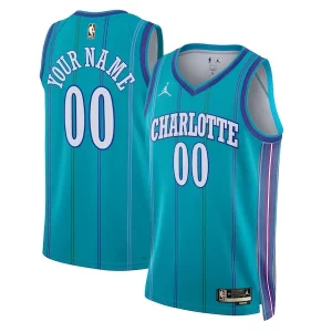 Charlotte Hornets Jordan Brand Unisex Unique 2023/24 Custom Swingman Jersey Classic Edition Teal