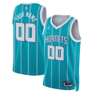 Charlotte Hornets Jordan Haut de gamme Brand Unisex Swingman Custom Jersey Teal Icon Edition